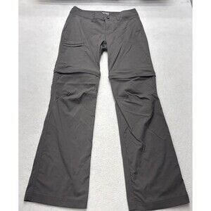 Gander Mountain Guide Series Hiking Pants Womens 4 Grey Convertible Zip Off